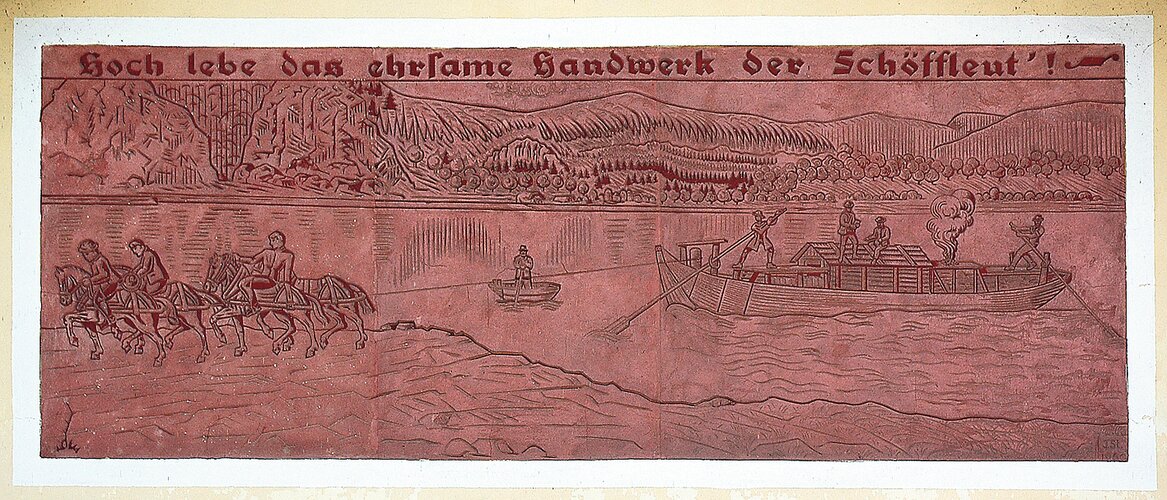 Sgraffito am Schopper- und Fischermuseum