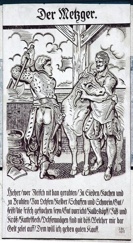 Ehemalige Fleischhauerei Greinöcker, Abelstraße 47 - Sgraffito