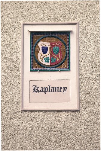 Haus Abelstraße 39, Kaplaney - Keramiktafel