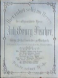 Friedhof Aschach - Friedhofskirche - Epitaph Georg Fischer
