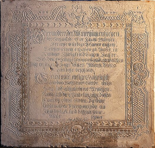 Friedhof Aschach - Friedhofskirche - Epitaph Jakob Winter