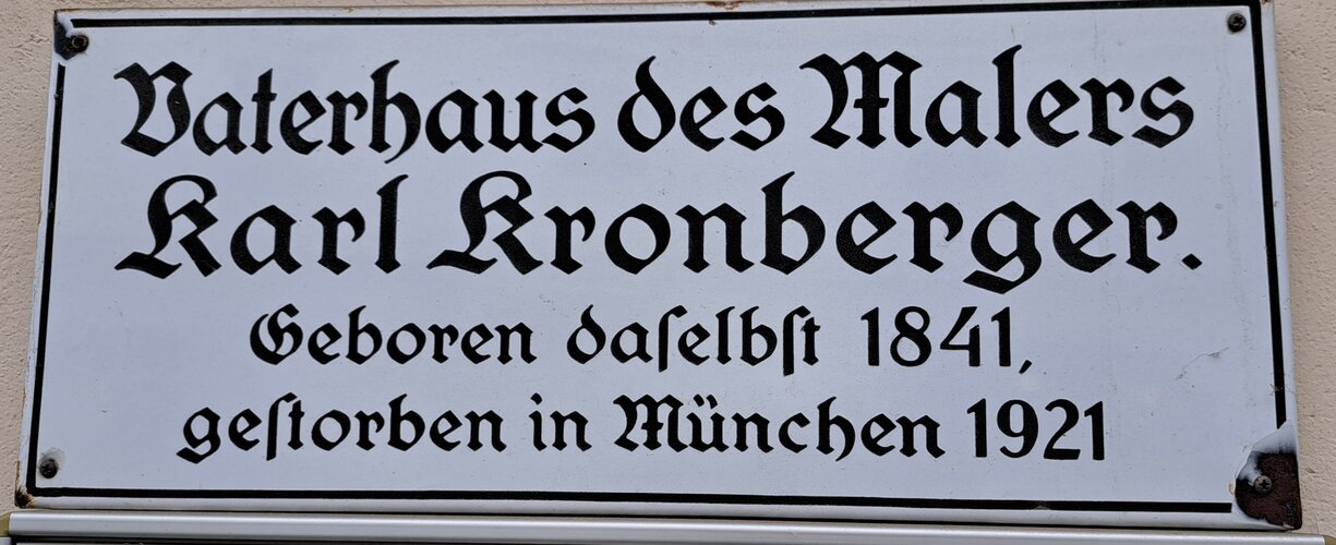 Geburtshaus Carl Kronberger