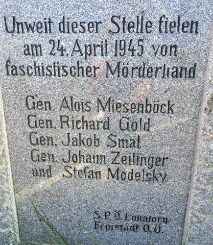 Gedenkstein Sozialistenmorde
