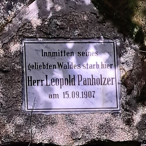 Gedenktafel  Panholzer Thurytal