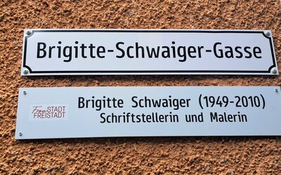 Brigitte Schwaiger Literaturweg - Station 01