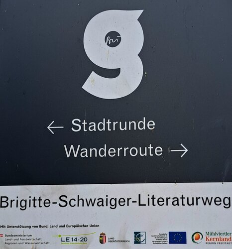 Brigitte Schwaiger Literaturweg - Station 01