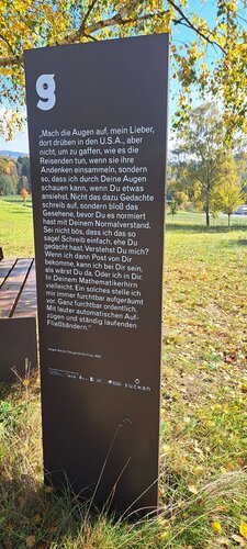 Brigitte Schwaiger Literaturweg - Station 06
