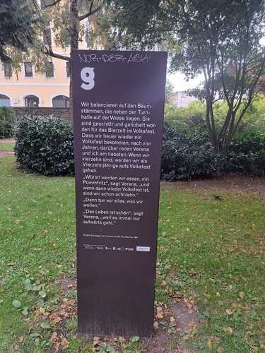 Brigitte Schwaiger Literaturweg - Station 11