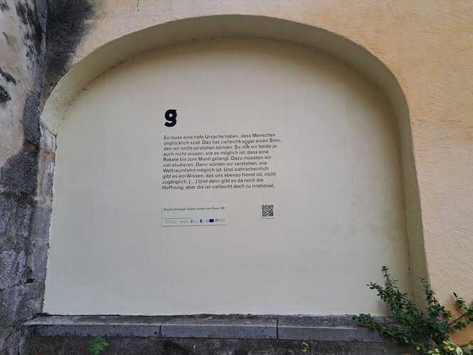 Brigitte Schwaiger Literaturweg - Station 12