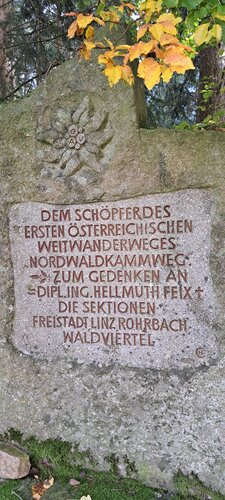 Gedenkstein Alpenverein Nordwaldkammweg
