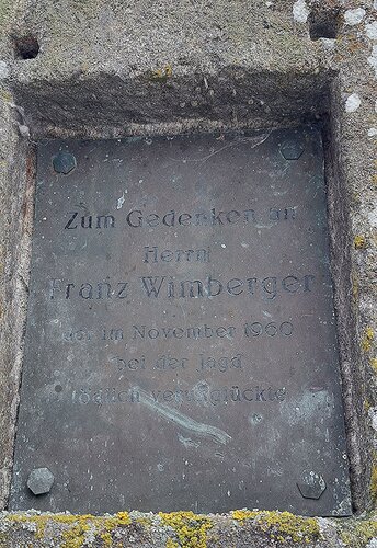Bildstock Weihteich - Gedenken - Wimberger