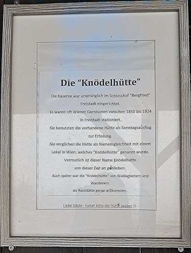 Knödelhütte auf der Hammerleithen