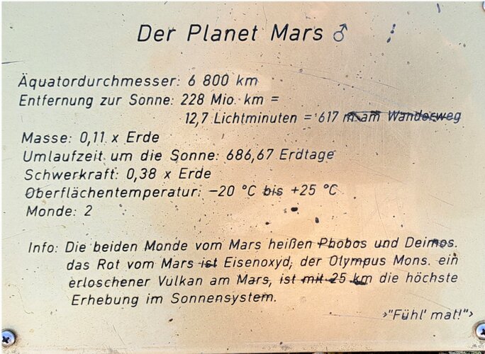 Planetenwanderweg Freistadt - Grünbach - Sandl - Station 05