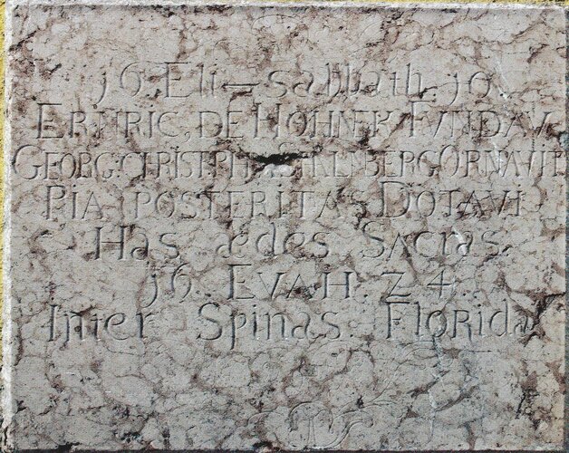 Gedenktafel Gruftkapelle