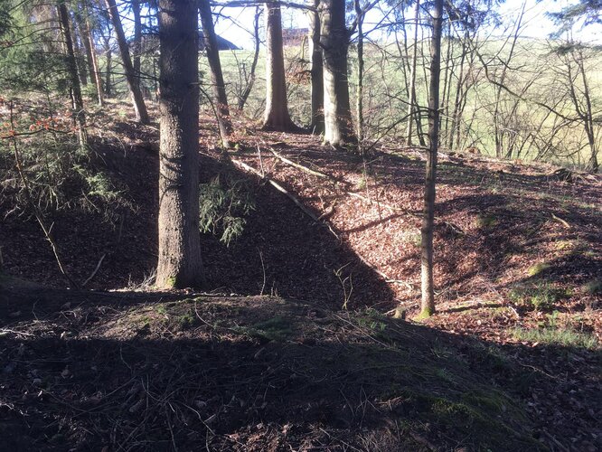 Bombentrichter beim Satzinger