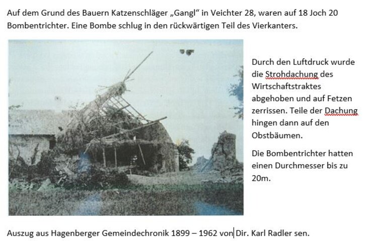 Bombentrichter beim Satzinger