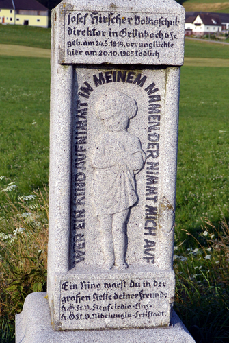 Hirscher - Gedenkstein