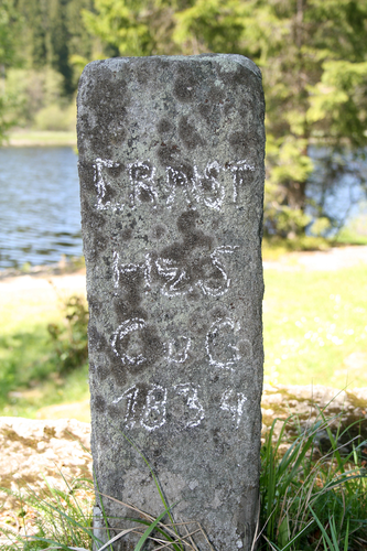 Teichüberlauf - Gedenkstein