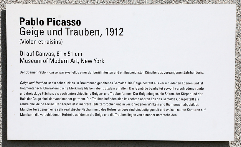 Neuen Mittelschule - modernes Bild von Picasso