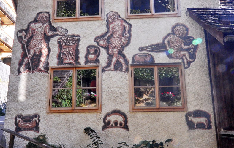 Seemannhaus - Kirchenweg - Hausbilder und Inschrift