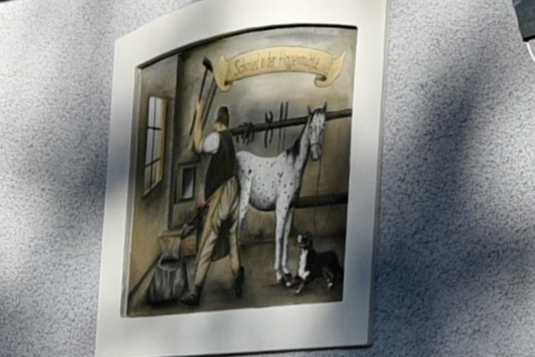 Schmied - Hausbilder und Inschrift