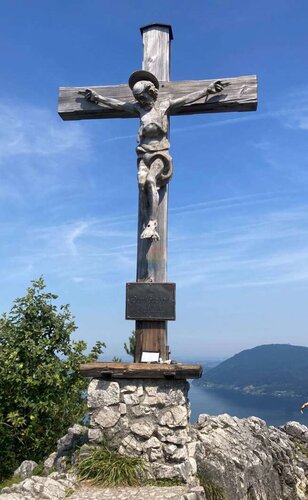 Gipfelkreuz Traunkirchner (kleiner) Sonnstein