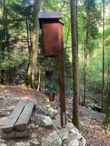 Marterl Bildstock Dreifaltigkeit in der Masing