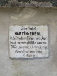 Erinnerungstafel Martin Eberl