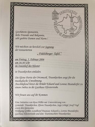 Erinnerungstafel Fidelsberger