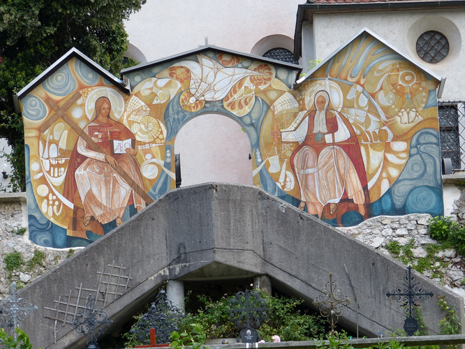 Friedhof Traunkirchen - Wandbild