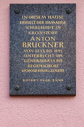 Erinnerungstafel Anton Bruckner