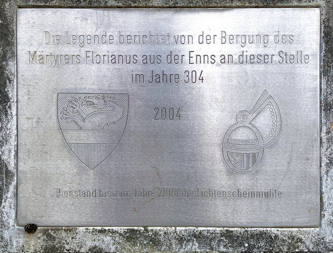 Gedenkstein Mühlstein Florian