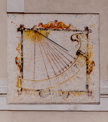 Sonnenuhr Schloss Ennsegg