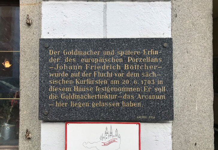 Erinnerungstafel J.F. Böttcher