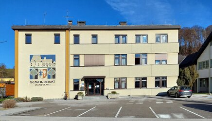 Sgrafitto-Gemeindeamtsgebäude