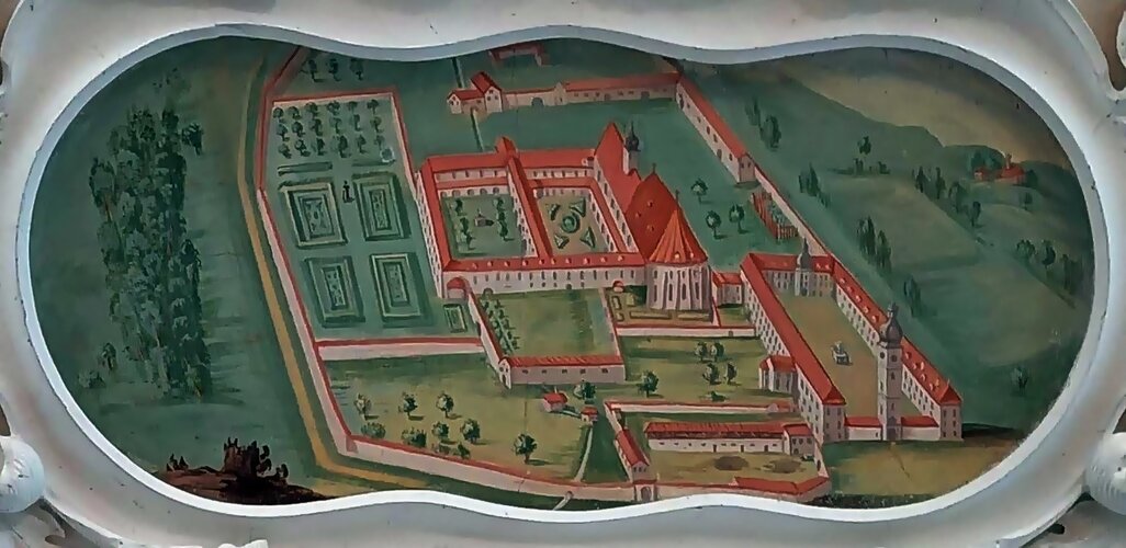 Portal Sakristei und Gewölbeansätze ehemaliger Kreuzgang-Pfarrgarten