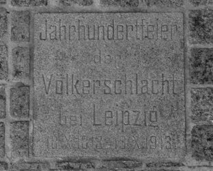 Gedenktafel Völkerschlacht