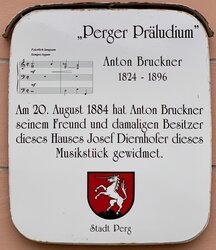 Gedenktafel Perger Präludium