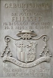 Gedenktafel Bischof Dr. Josef Calasanz Fließer