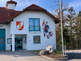 Zeughaus FF Pergkirchen - Wandmalerei 