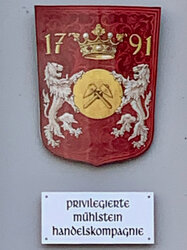 Gedenktafel 1791 Privilegierte Mühlstein Handelskompagnie