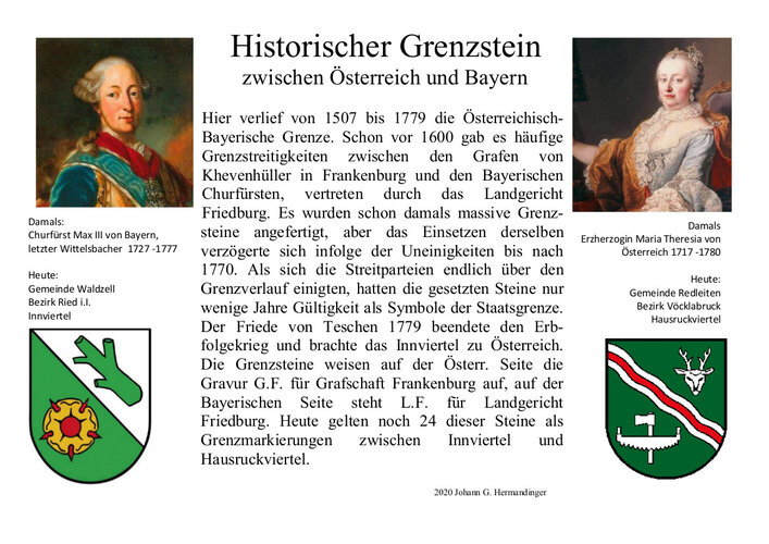Grenzstein- Infotafel