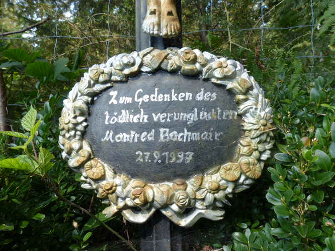Gedenkkreuz für Manfred Bachmair