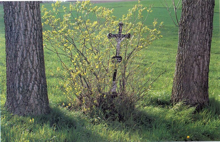 Feldkreuz beim Burgstall in Thalling