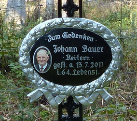 Gedenkkreuz Bauer Johann