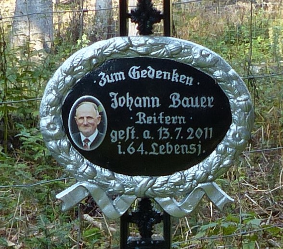 Gedenkkreuz Bauer Johann