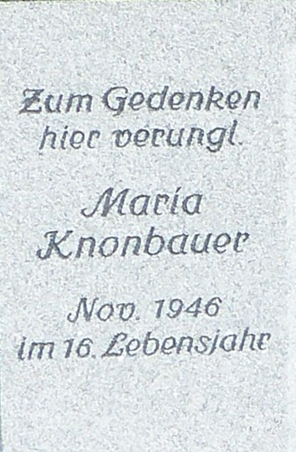 Gedenksäule Knonbauer Wastl in Dorf