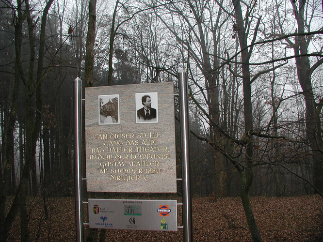 Gustav-Mahler Gedenktafel