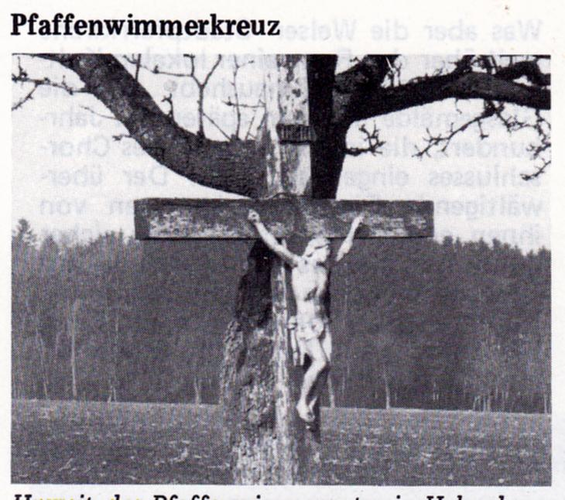 Pfaffenwimmer Kreuz