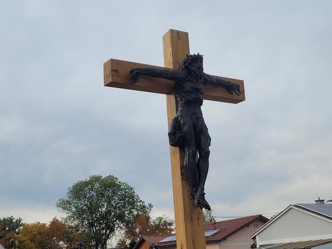 Friedhofskreuz am Pfarrfriedhof Bad Hall